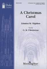 A Christmas Carol SATB choral sheet music cover